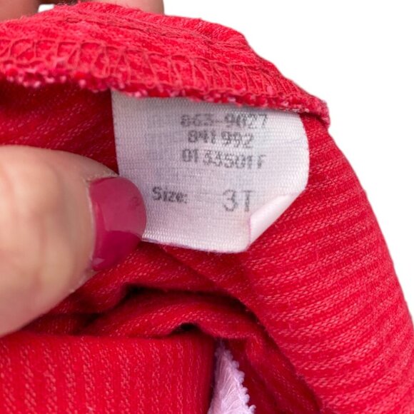 Vintage OshKosh B'gosh Red Corduroy Dog Overalls - Made in USA - 3T - Picture 8 of 8